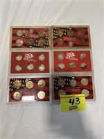 (6) 50 STATE QUARTER PROOF SETS, YEARS: 1999-S,