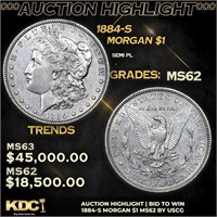 ***Auction Highlight*** 1884-s Morgan Dollar 1 Gra