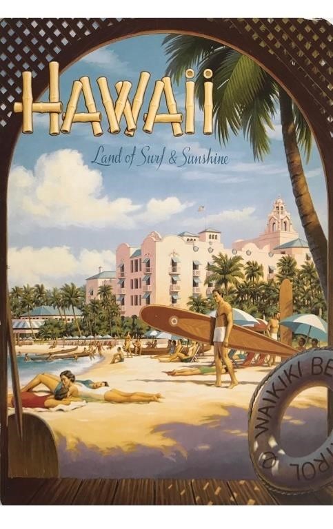 New DIY 5D Diamond Painting,Vintage Hawaii Travel