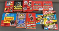 10pc 1980s-90s Baseball Card Pack Boxes