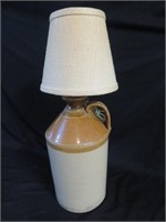 A Canadian Merchant Jug Converted To Table Lamp