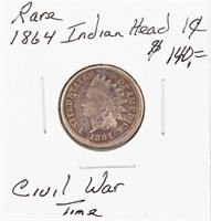 CIVIL WAR 1864 Indian Head Cent RARE