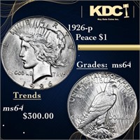 1926-p Peace Dollar 1 Grades Choice Unc