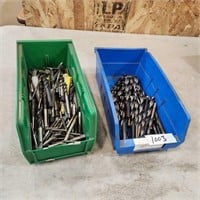 Various Sized End Mill Cutters & Steel Bits