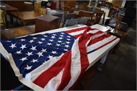 American Flag New. Embroidered Stars 110"x60"