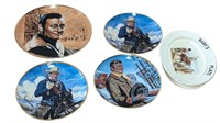4 John Wayne Collector Plates