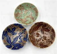 Three Matching Ceramic Bowls