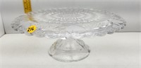CRYSTAL GLASS PIE STAND