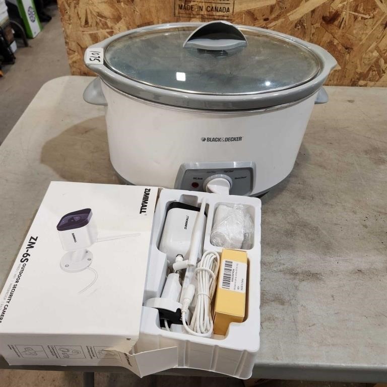 Slow cooker & Security Camera