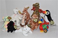 10 Assorted TY Beanie Babies w/Tags