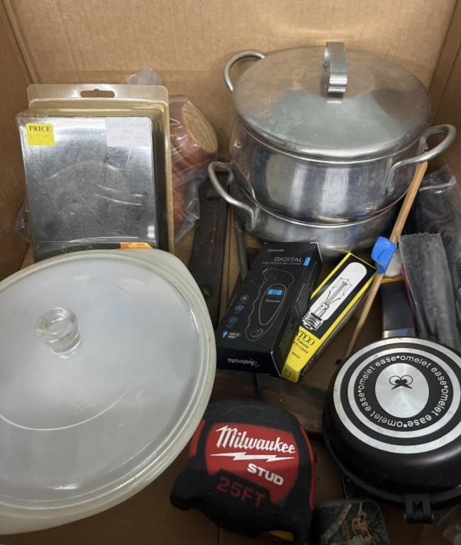 Vintage Items , Double Boiler , Couch Legs ,