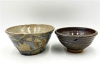 Two Wheel Thrown Ceramic Serving Bowls