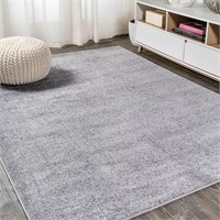 Haze Solid Low-Pile Gray 8 ft. X 10 ft. Area Rug