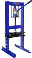 6-Ton Hydraulic Press with Adjustable Table  Blue