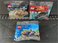 Three small Lego packs brand new sealed
