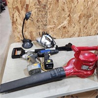 14.4V 1/2" Impact & drill as is, electric blower,