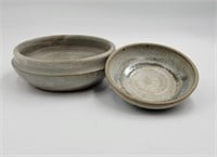 Ceramic Wheel Thrown Bowl and Plate