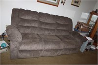 Upholstered Sofa with 2 Recliners
