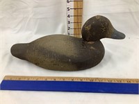 Vintage Wooden Duck Decoy, 14”L