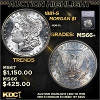 ***Auction Highlight*** 1881-s Morgan Dollar 1 Gra