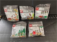 Five packs of Lego xtras new sealed