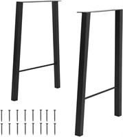 Tengchang 40 Metal Table Legs  Black  2 Set