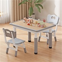 Kid's Table & Chairs 31.5'x23.6' Adjustable