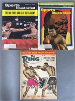 3pc 1964-66 Muhammad Ali+ Sports Magazines
