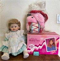 F - COLLECTIBLE DOLL, PLUSH TOY & HAIRSETTER SET