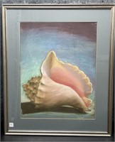 The Conch Shell, by Alice Walter Picture Framed