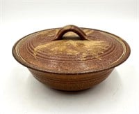 Hand Thrown Ceramic Casserole Dish with Lid