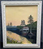 Boat House in the Swamp by Bill Hood Canvas