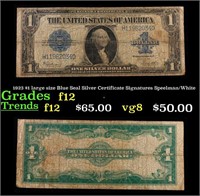 1923 $1 large size Blue Seal Silver Certificate Gr