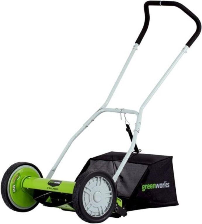 Greenworks 25052 16-Inch Reel Lawn Mower with