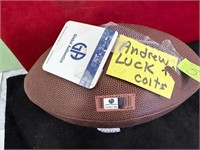 ANDREW LUCK #13 SIGNED FOOTBALL W/COA