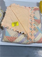 HAND STITCHED PATTERNED QUILT