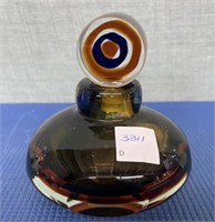 Brown Amber  Crystal Perfume Bottle
