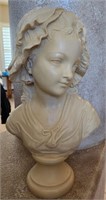 F - BUST OF YOUNG  WOMAN 18"T
