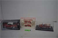 Die Cut Fire Engines & 1953 Ford Victoria
