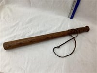 Policeman's Wooden Billy Club, 17 1/2”L