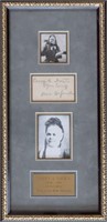 Carrie Nation Signed Note Card and Photos