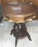 Vintage Wood Side Table ( secret door) 18” x 24”