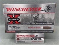 2x - Winchester 308 Win 20 Rds/Box
