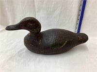 Vintage Wooden Carved Duck Decoy, 13”L