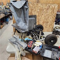 Shopping buggy, canoe mover, sander, etc.