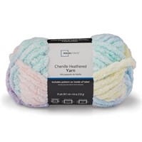 P402  Mainstays Chenille Heathered Yarn, 33 Yards