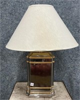Gold trim, Mirrored Table Lamp