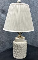 White Glass seashell lamp
