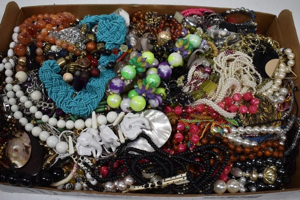 150 Costume Jewelry Necklaces. Statement. Beads