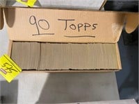 BOX OF 1990 TOPPS BASEBALL CARDS